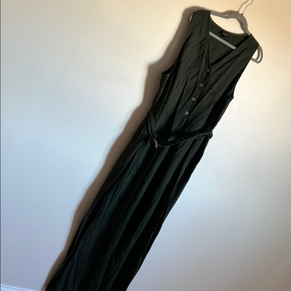 Linen blend jumpsuit